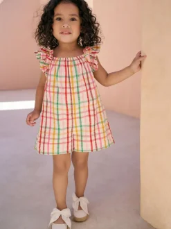 Next Rainbow Pull-On Playsuit (3mths-7yrs) New