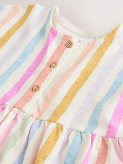 Next Jersey Dress (3mths-7yrs) Rainbow Stripe