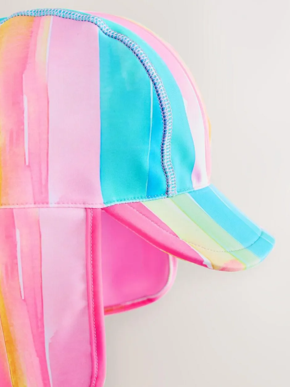 Next Swim Legionnaire Hat (3mths-10yrs) Rainbow Stripe Hot