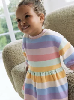 Next Rainbow Striped Sweat Dress (3mths-7yrs) Best