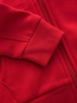 Next Red 1 Pack Plain Zip Through Hoodie (3-16yrs) Hot
