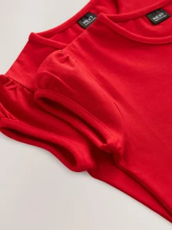 Next Red 2 Pack Puff Sleeve T-Shirts (3-16yrs) Best