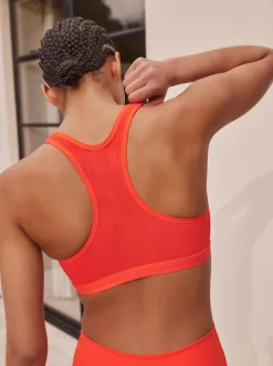 Next B-GG Active Sports High Impact Dry Tech Zip Front Bra Red Clearance