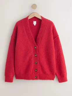 Next Boucle Cardigan Red Sale