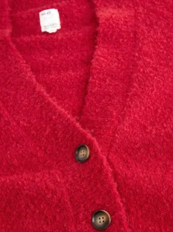 Next Boucle Cardigan Red Sale