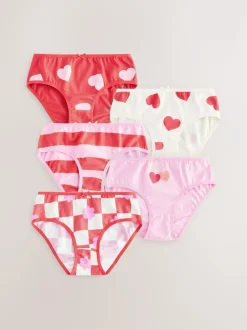 Next Briefs 5 Pack (1.5-16yrs) Red Outlet