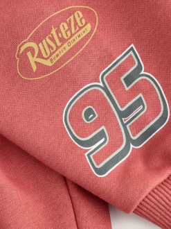 Next Red Charcoal Cars Crew Sweatshirt and Joggers Set (9mths-8yrs) Clearance