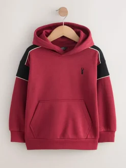 Next Colourblock Hoodie (3-16yrs) Red Clearance