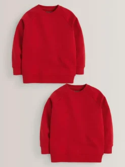 Next Crew Neck School Sweater (3-16yrs) Red Online