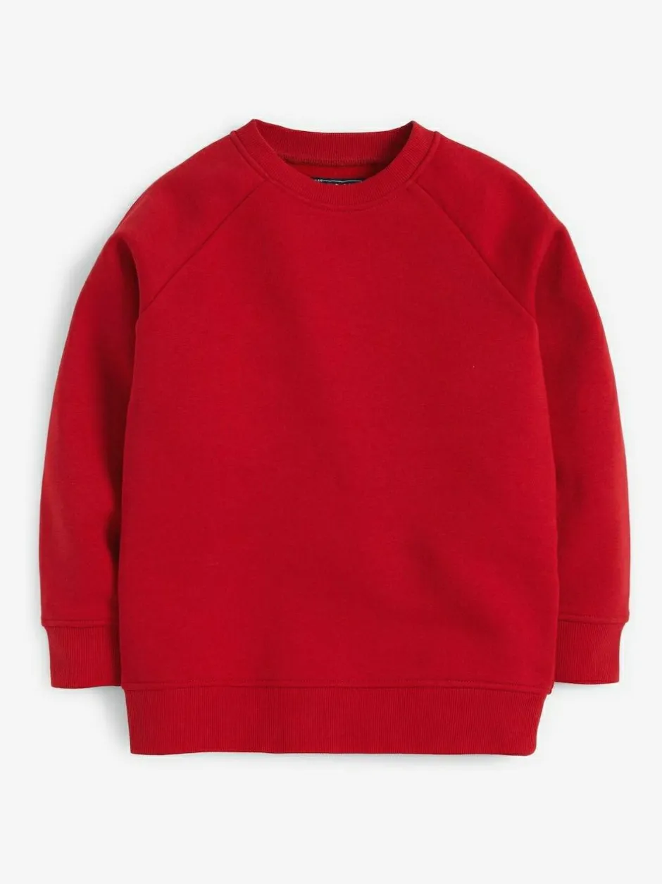Next Crew Neck School Sweater (3-16yrs) Red Online