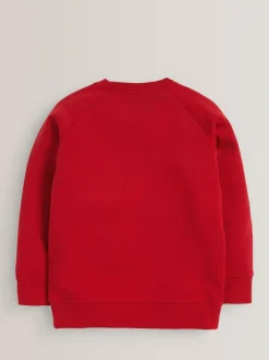 Next Crew Neck School Sweater (3-16yrs) Red Online