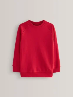 Next Red Crew Neck School Sweater (3-17yrs) Sale