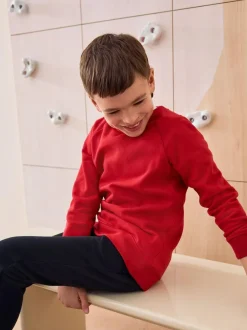 Next Red Crew Neck School Sweater (3-17yrs) Sale