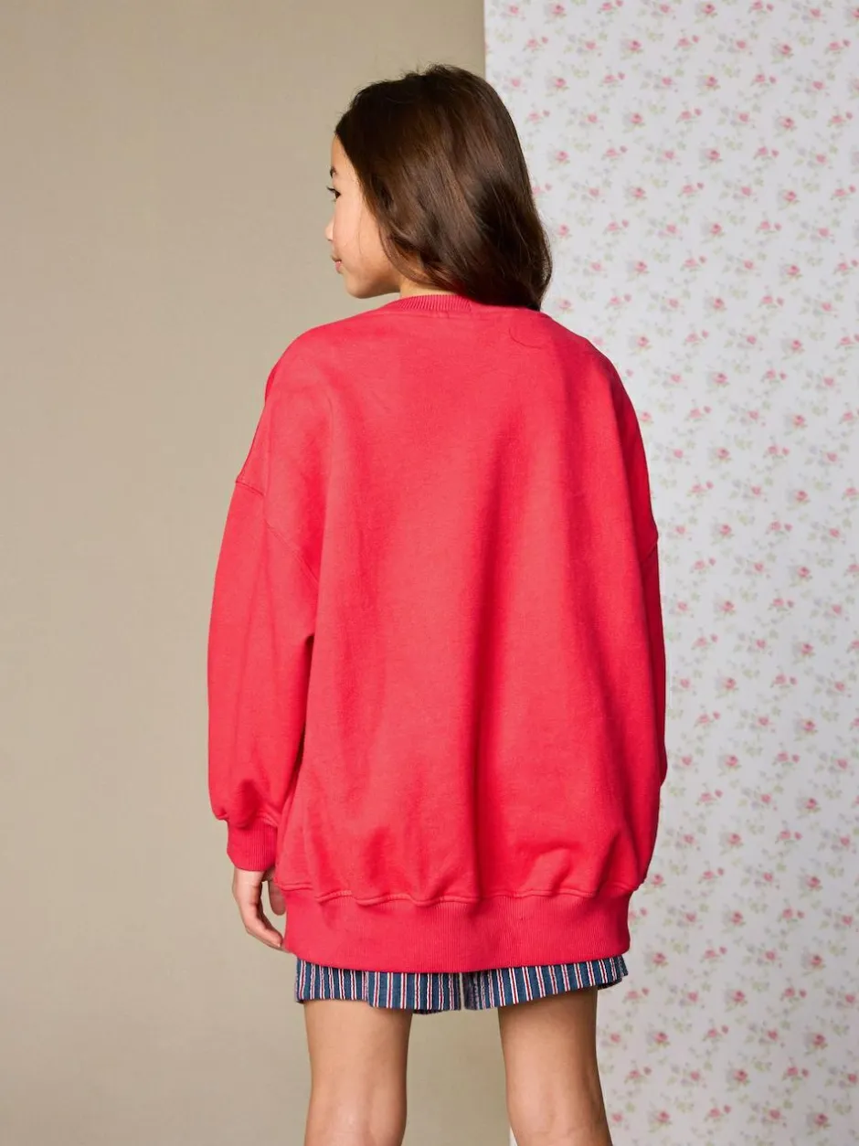 Next Sweatshirt (3-16yrs) Red Embroidered Detail Best