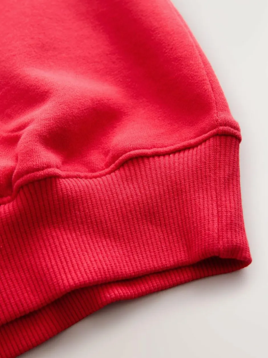 Next Sweatshirt (3-16yrs) Red Embroidered Detail Best