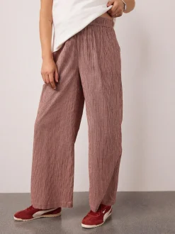 Next Red Gingham Maternity Wide Leg Trousers