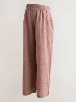 Next Red Gingham Maternity Wide Leg Trousers