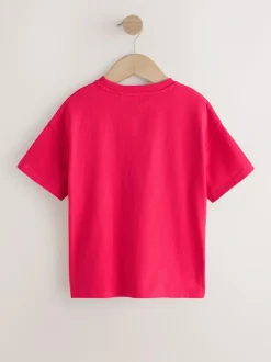 Next Sequin T-Shirt (3-16yrs) Red Heart New