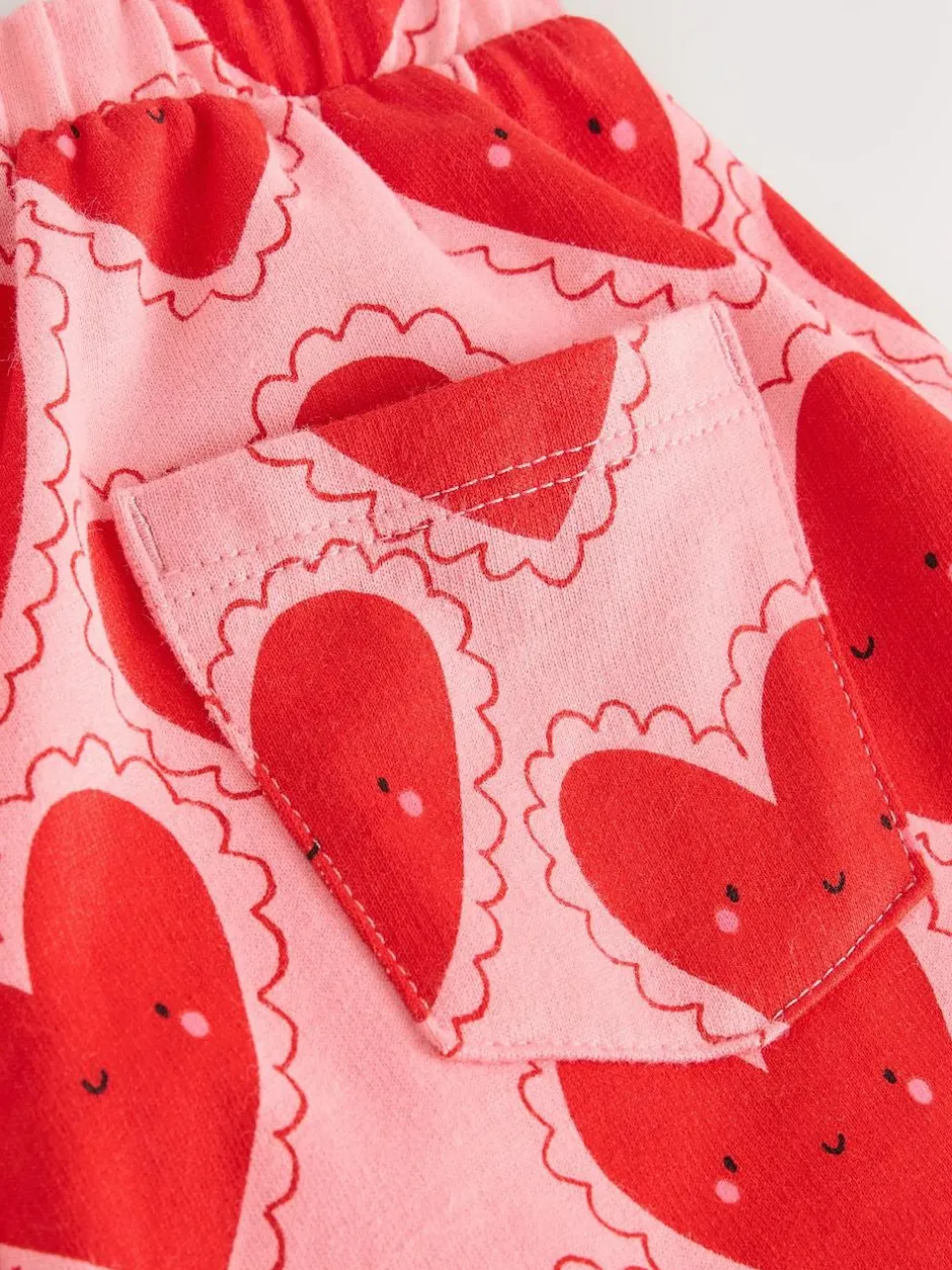 Next Red Heart Textured Barrel Leg Trousers (3mths-7yrs) Online