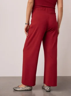 Next Red Maternity Supersoft Wide Leg Trousers Hot