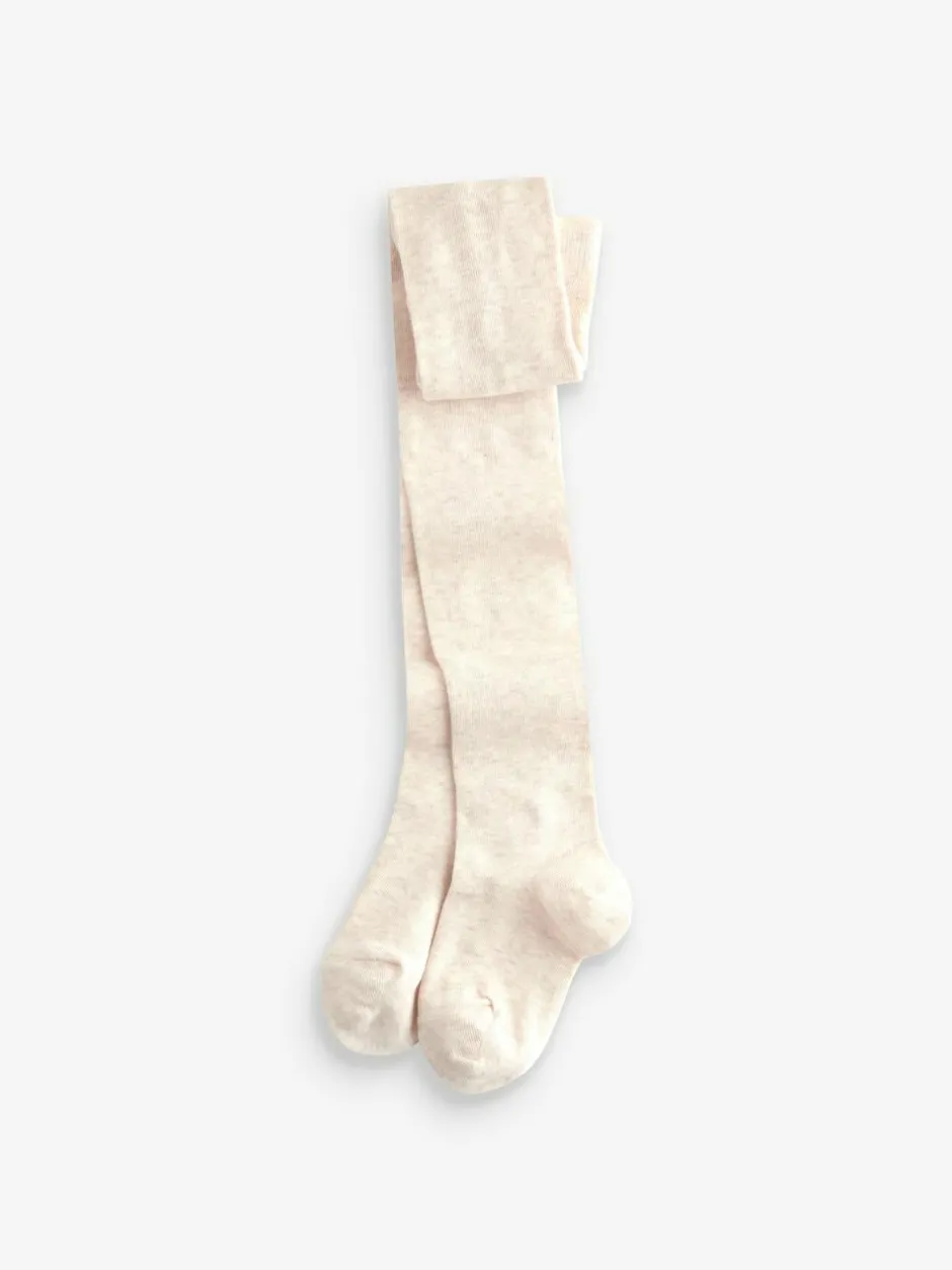 Next 3 Pack Cotton Rich Tights Red Navy Blue and Cream Clearance