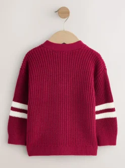 Next Red Varsity Character Cardigan (3mths-7yrs) Online
