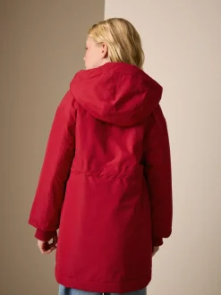 Next Red Waterproof Wadded Coat (4-12yrs) Hot