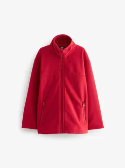 Next Zip-Up Fleece Jacket With Pockets (3-16yrs) Red Clearance