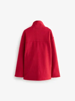 Next Zip-Up Fleece Jacket With Pockets (3-16yrs) Red Clearance