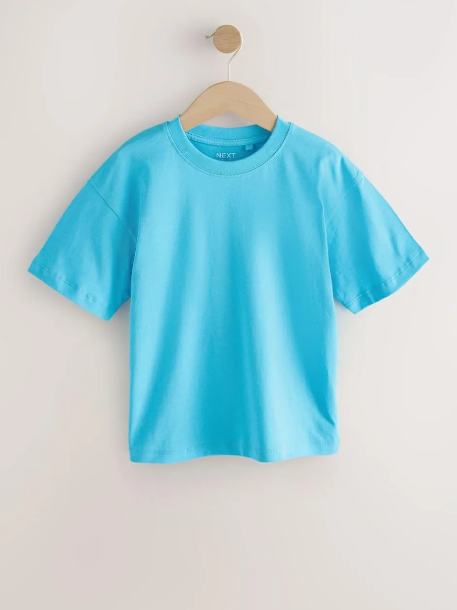 Next Red/Blue/Navy/Neutral Relaxed Fit Short Sleeves T-Shirts 4 Pack (3-16yrs) Discount