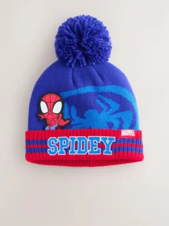 Next Red/Navy Blue Spidey Pom Beanie (3-10yrs) Discount