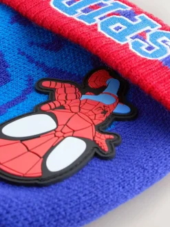 Next Red/Navy Blue Spidey Pom Beanie (3-10yrs) Discount