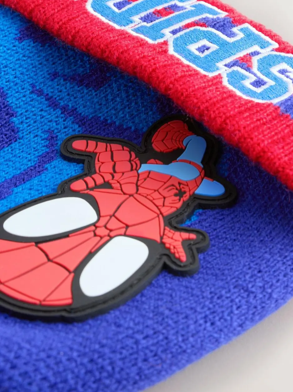 Next Red/Navy Blue Spidey Pom Beanie (3-10yrs) Discount