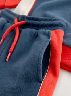 Next Half Zip Top and Joggers Set (3mths-7yrs) Red/Navy Online