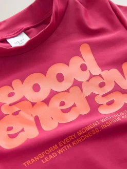 Next Red/Orange Slogan Long Sleeve Bikini (3-16yrs) Discount