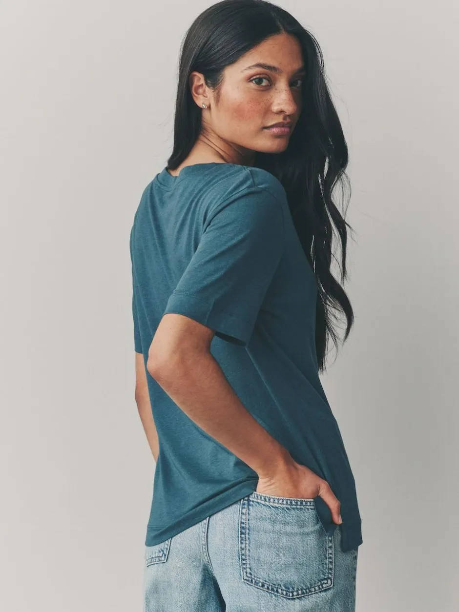 Next Modal Slouch Short Sleeve T-Shirt 3 Pack Red/Teal Online