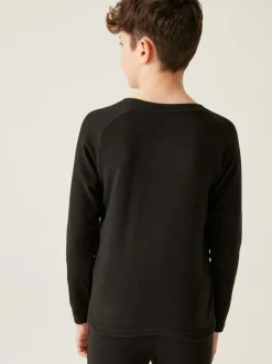 Regatta Black Junior Thermal Base Layer Top Clearance