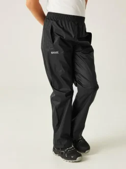Regatta Kids Pack It Waterproof Overtrousers Black Online