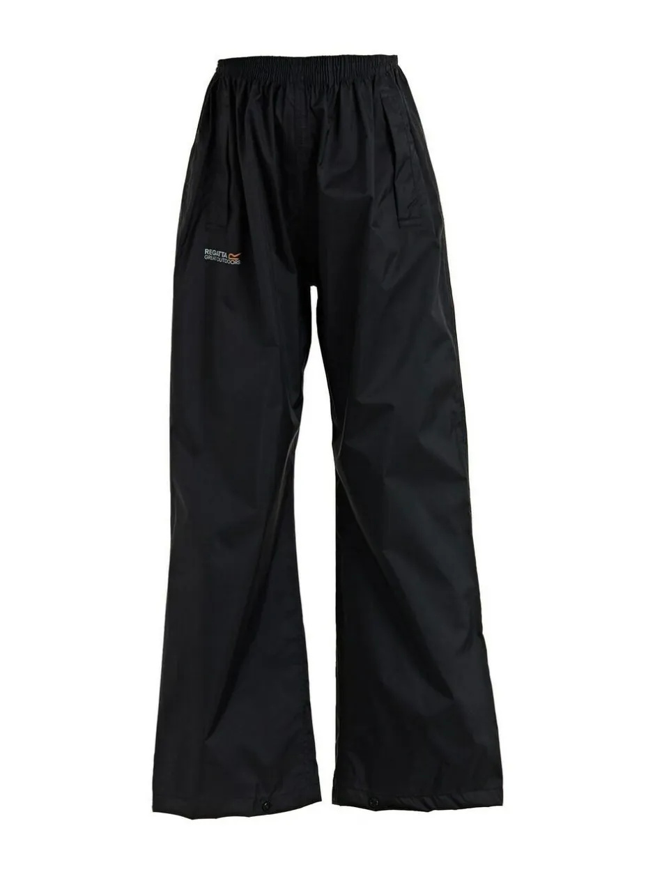 Regatta Kids Pack It Waterproof Overtrousers Black Online