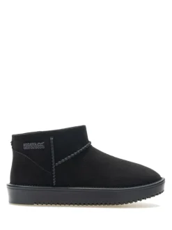 Regatta Risley Short Junior Cosy Lined Waterproof Boots Black New
