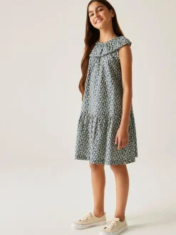 Regatta Girls 100% Cotton Orla Kiely Playsuit Blue Sale