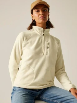 Regatta Womens Frankie Half Zip Fleece Cream Online