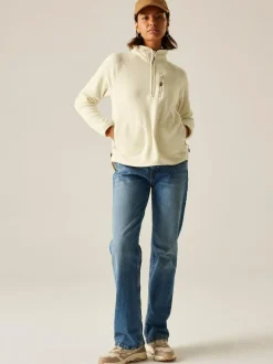 Regatta Womens Frankie Half Zip Fleece Cream Online