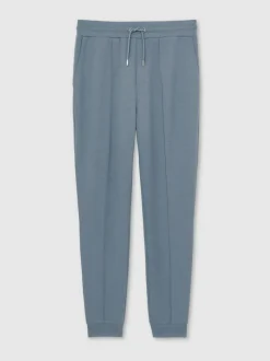 Reiss Airforce Blue Premier Stretch-Jersey Tailored Joggers New