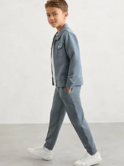Reiss Premier 3-9 yrs Premium Interlock Drawstring Joggers Airforce Blue Outlet