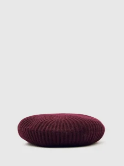 Reiss Berry Beatrice 13-14 yrs Wool Blend Rib Knit Beret With Cashmere Discount