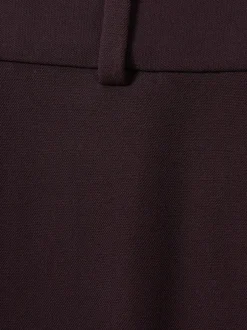 Reiss Gabi Petite Slim-Fit Suit Trousers Berry Hot