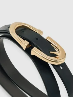 Reiss Bailey Horseshoe Belt Black Sale
