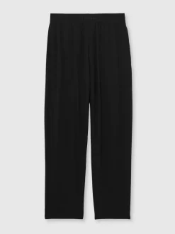 Reiss Hugo Cotton Jersey Logo-Waistband Joggers with Stretch Black Clearance