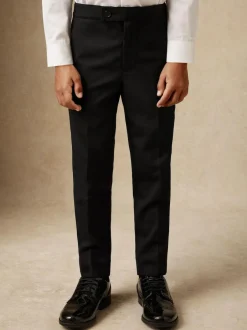 Reiss Black Knightsbridge T 3-9 yrs Tuxedo Satin Stripe Trousers New